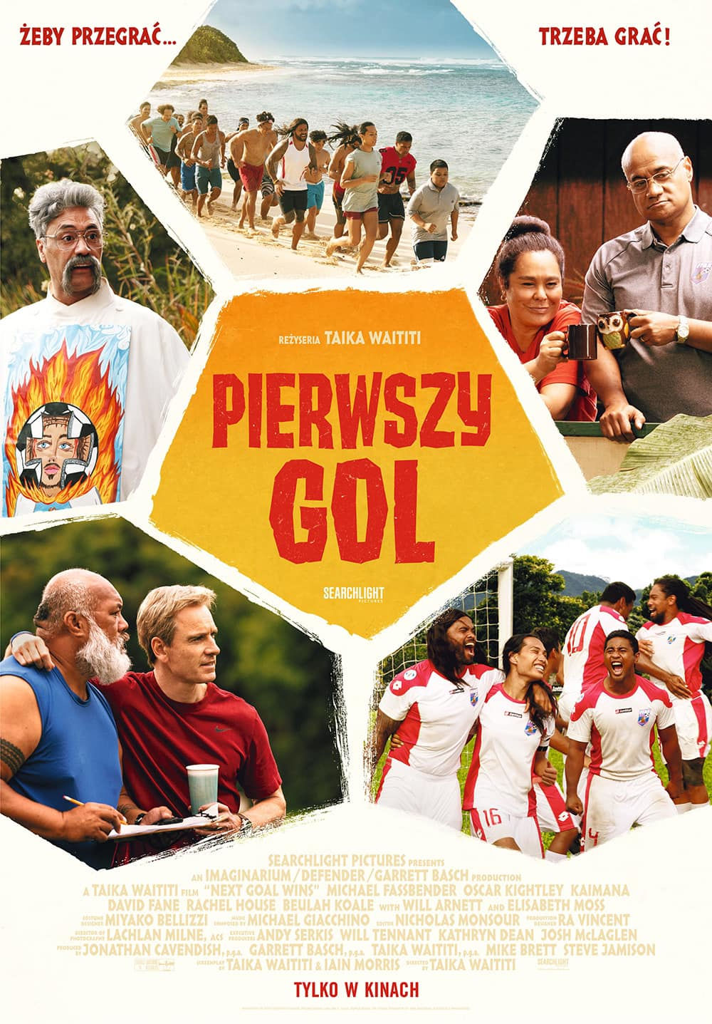 Polski plakat filmu 'Pierwszy gol'