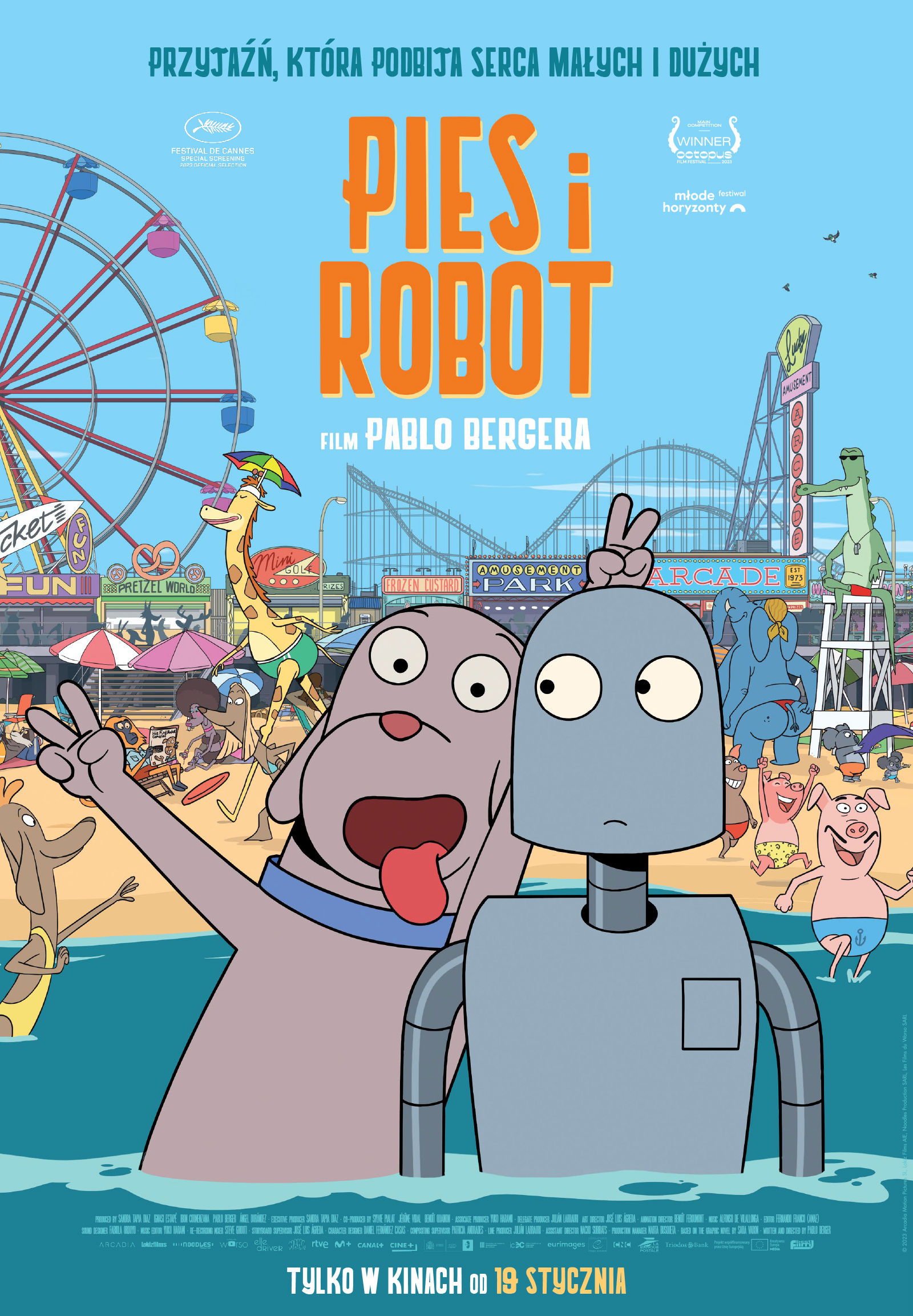 Polski plakat filmu 'Pies i Robot'