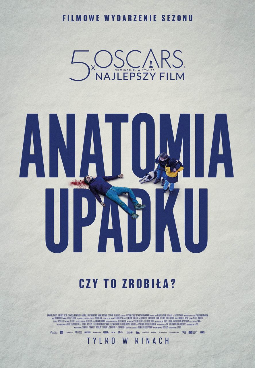 Polski plakat filmu 'Anatomia upadku'
