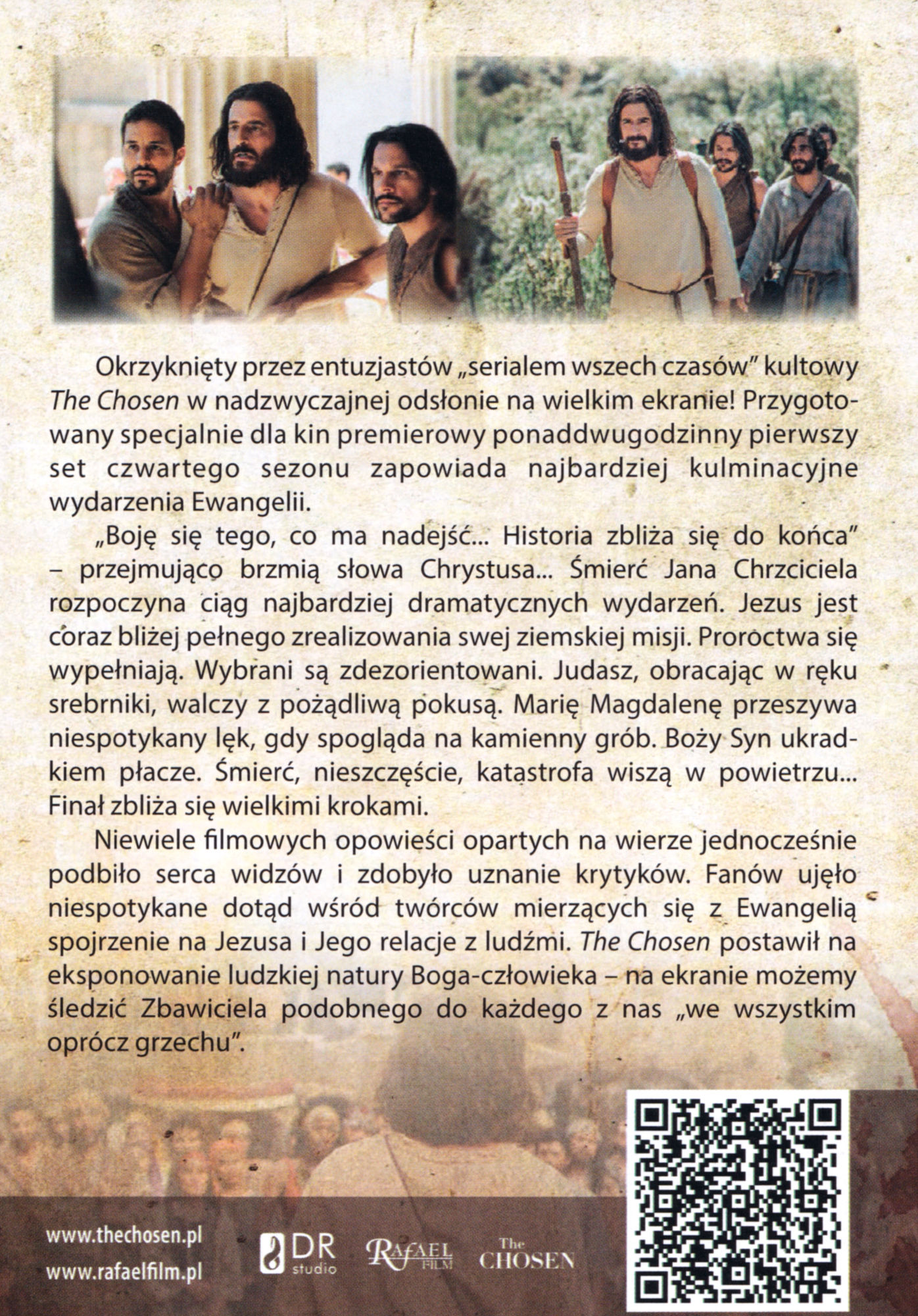 Tył ulotki filmu 'The Chosen'