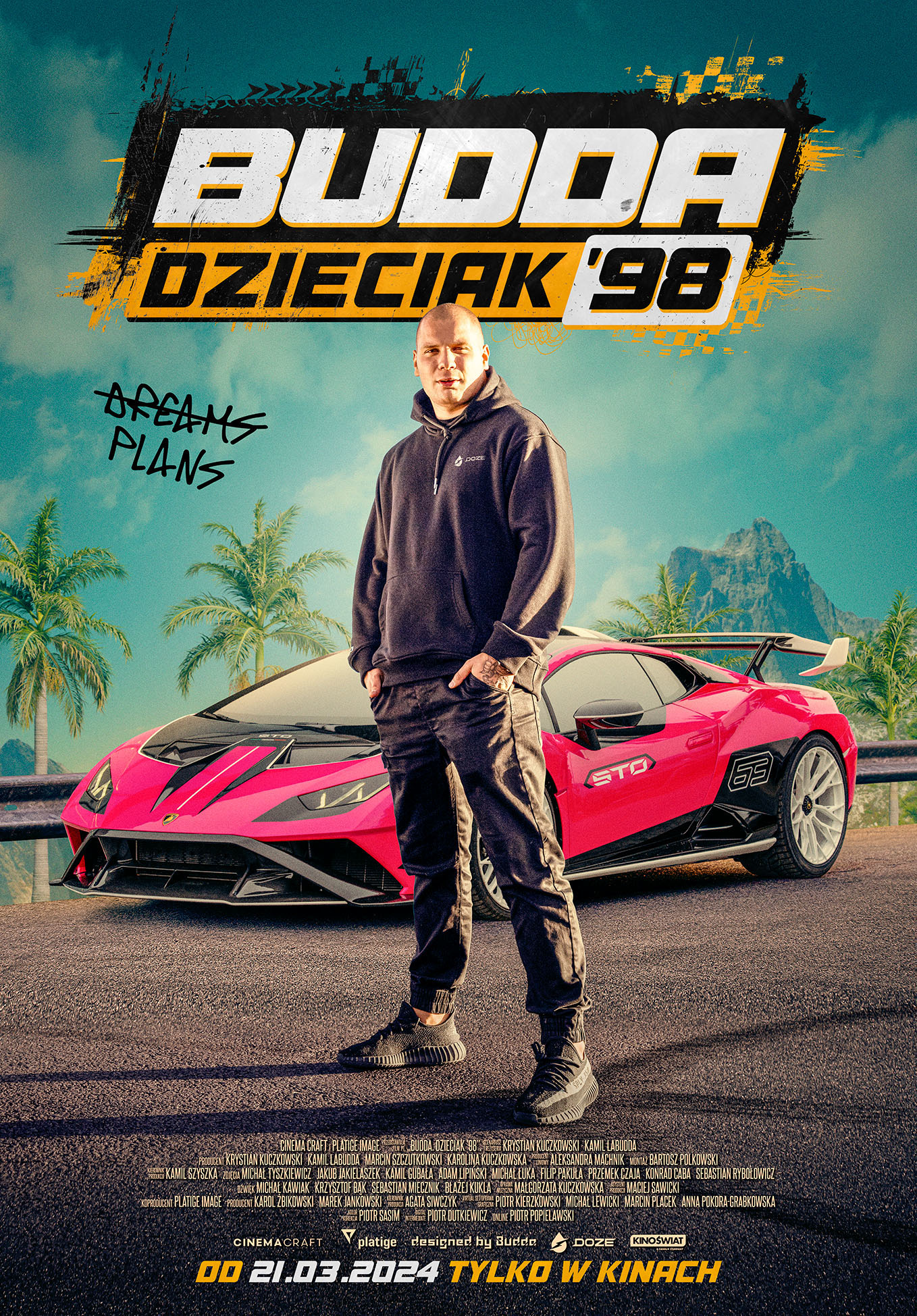 Polski plakat filmu 'Budda. Dzieciak \'98'