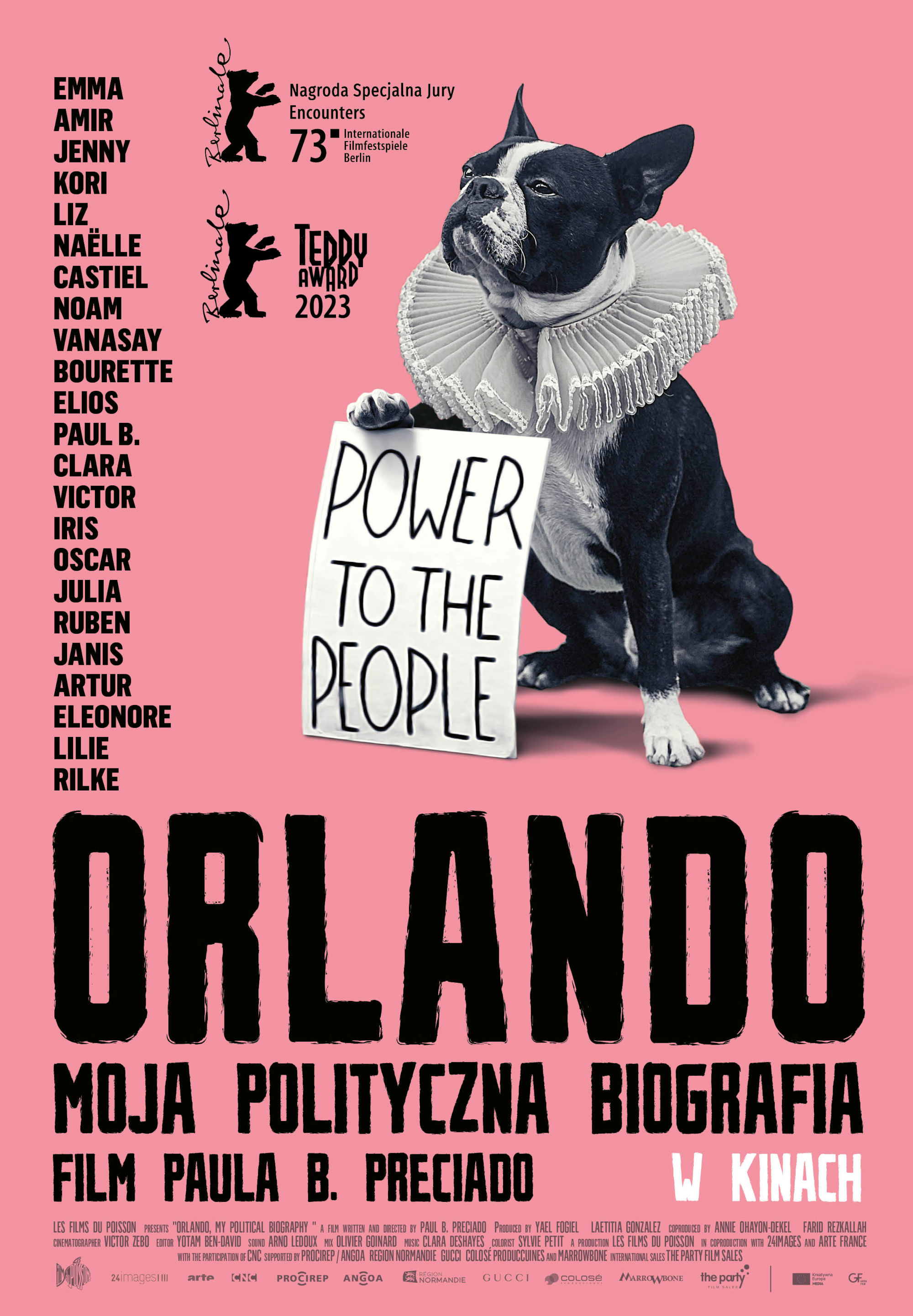 Polski plakat filmu 'Orlando – moja polityczna biografia'