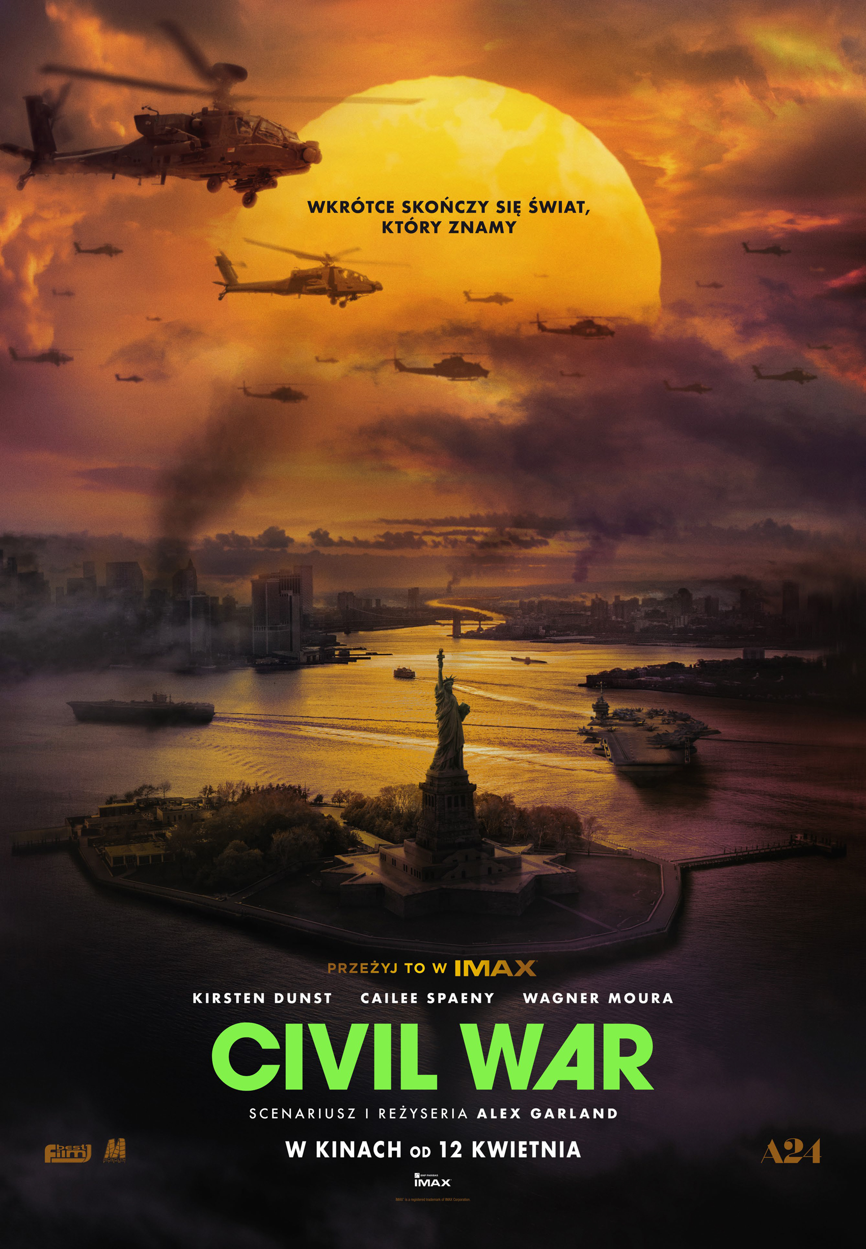 Polski plakat filmu 'Civil War'