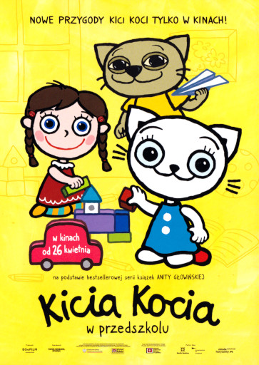 Przód ulotki filmu 'Kicia Kocia w przedszkolu'