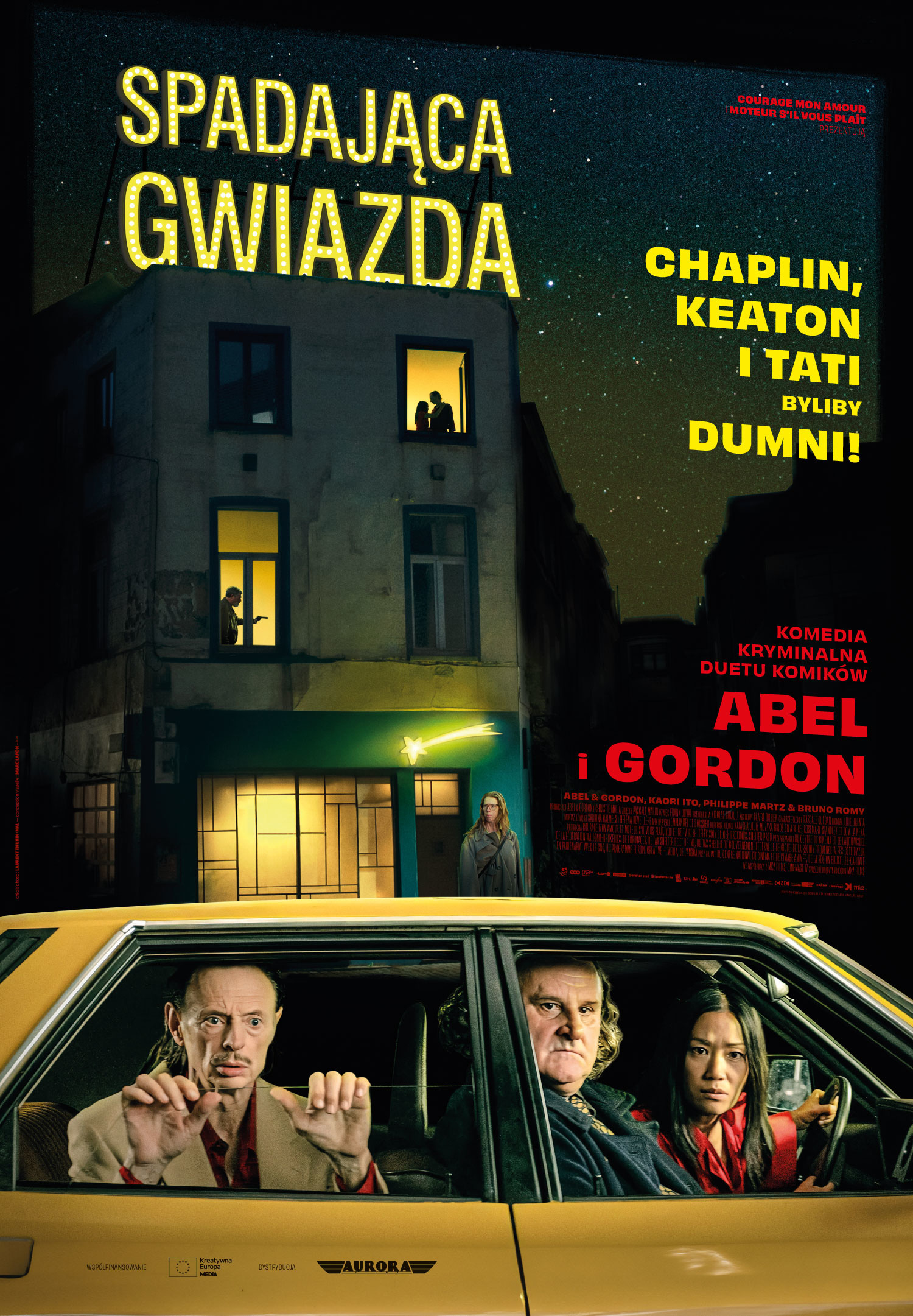Polski plakat filmu 'Spadająca gwiazda'
