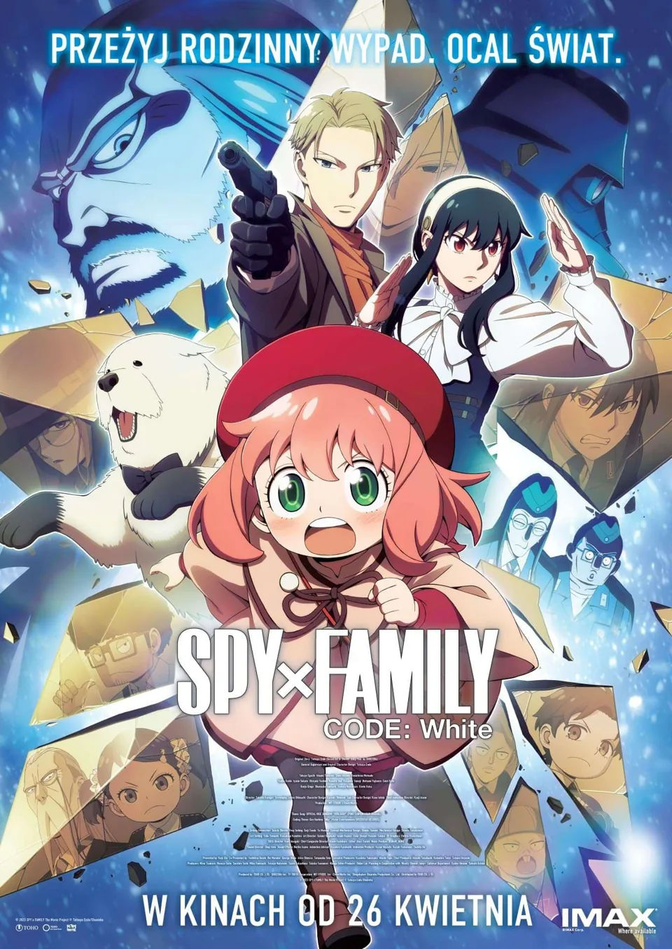 Polski plakat filmu 'Spy x Family Code: White'