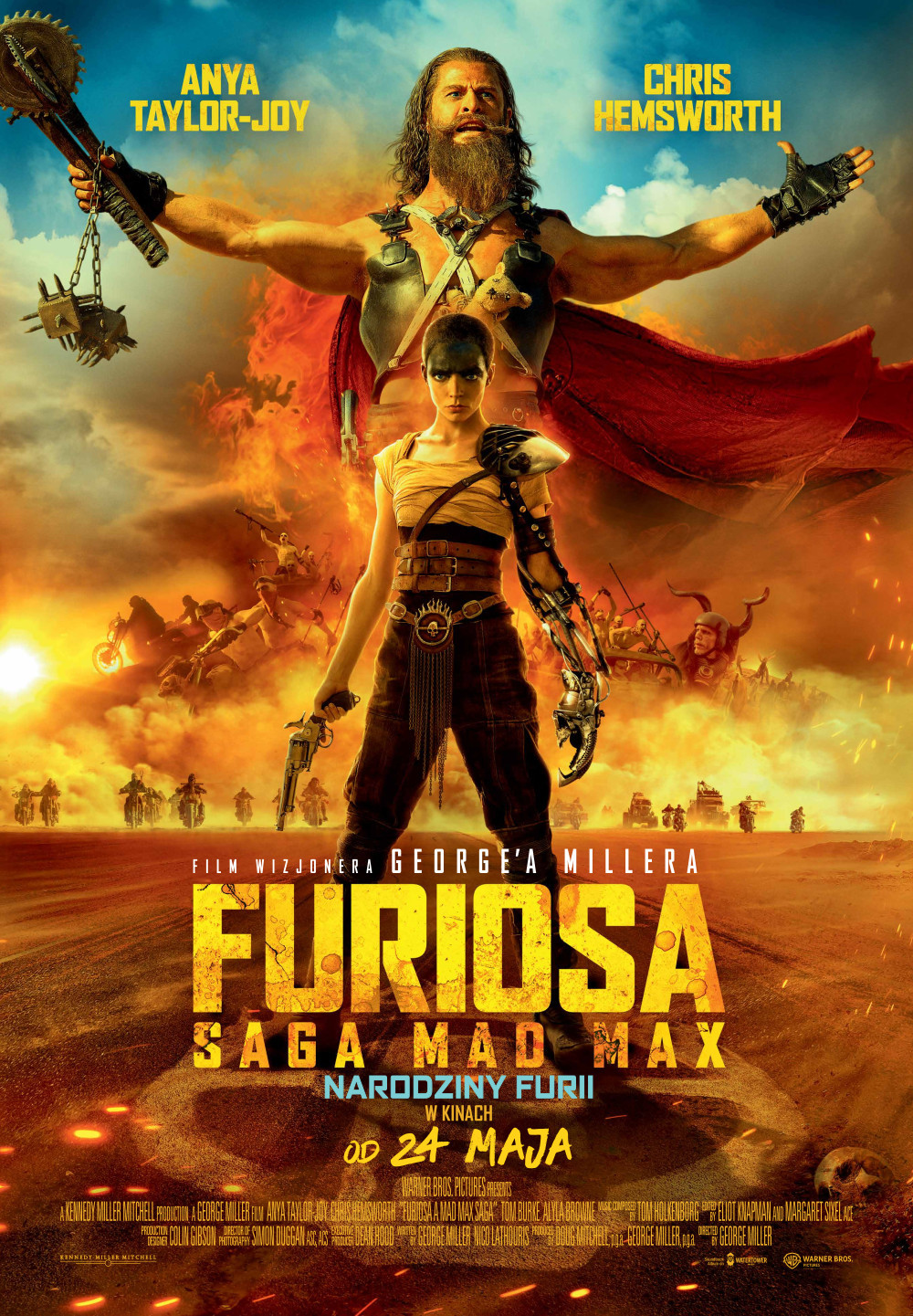 Polski plakat filmu 'Furiosa: Saga Mad Max'