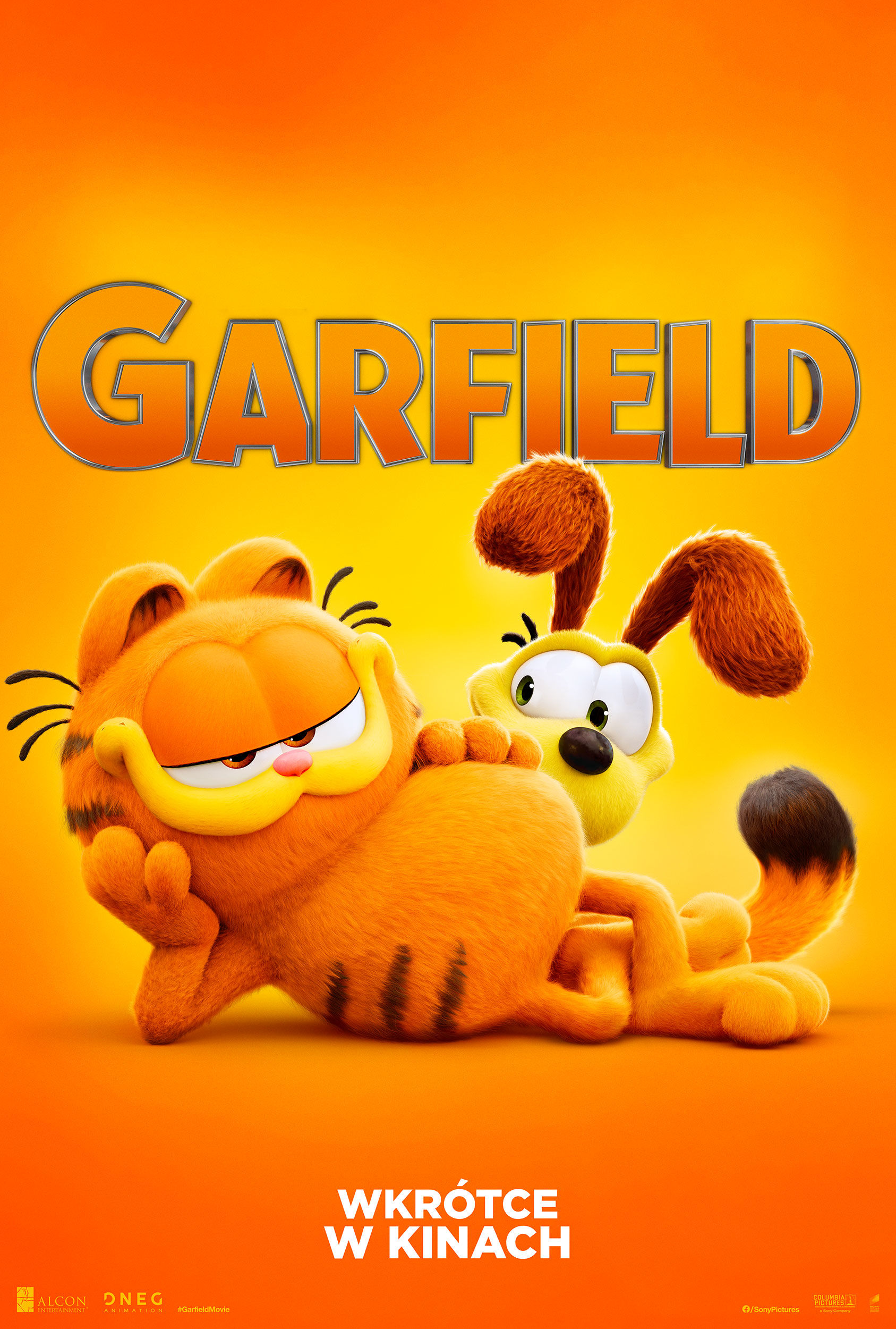 Polski plakat filmu 'Garfield'