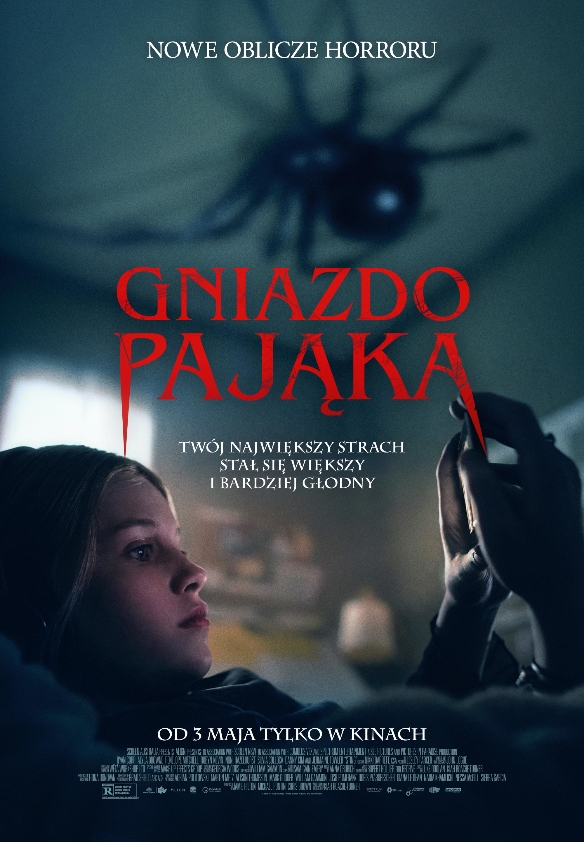 Polski plakat filmu 'Gniazdo pająka'