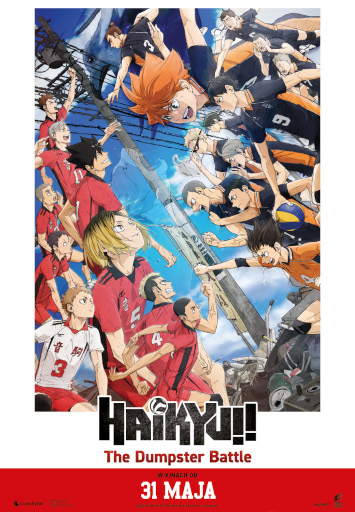 Przód ulotki filmu 'Haikyu!! The Dumpster Battle'