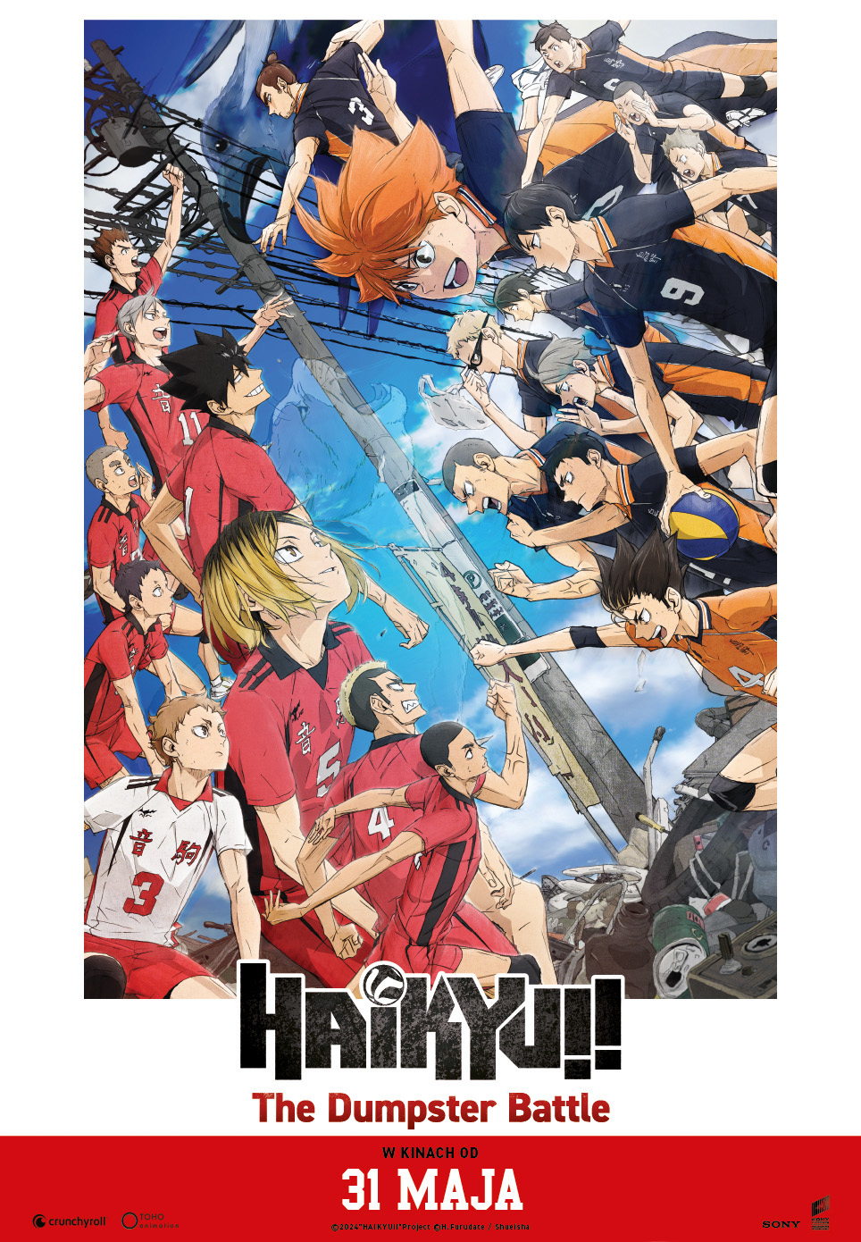 Polski plakat filmu 'Haikyu!! The Dumpster Battle'