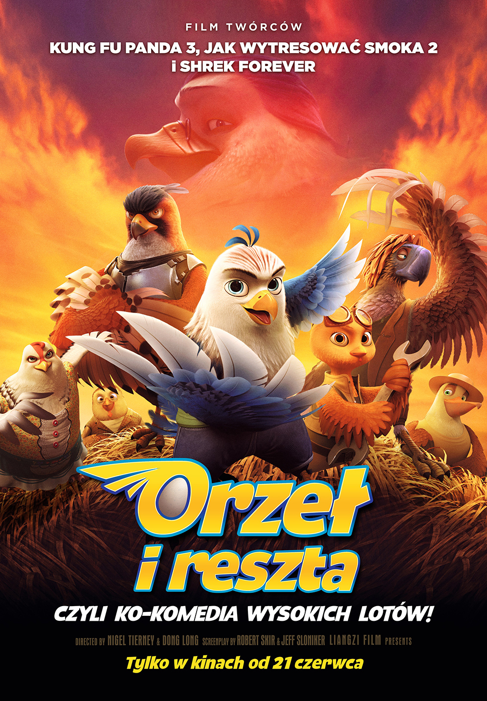 Polski plakat filmu 'Orzeł i reszta'
