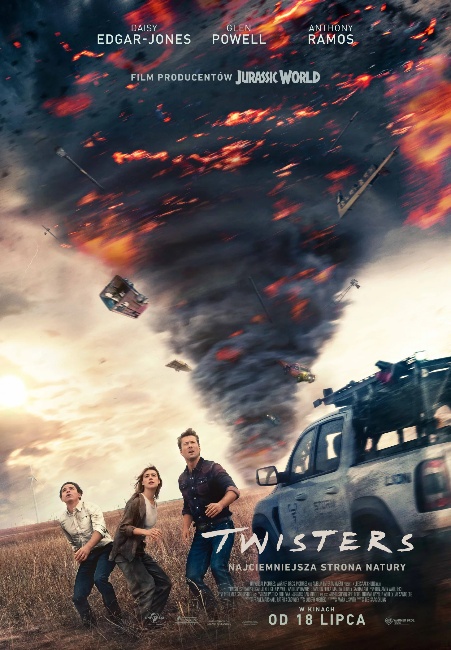 Polski plakat filmu 'Twisters'