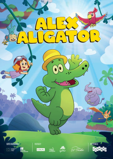Przód ulotki filmu 'Alex Aligator'