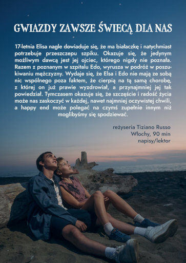 Tył ulotki filmu 'Gwiazdy zawsze świecą dla nas'