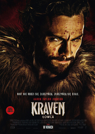 Przód ulotki filmu 'Kraven Łowca'