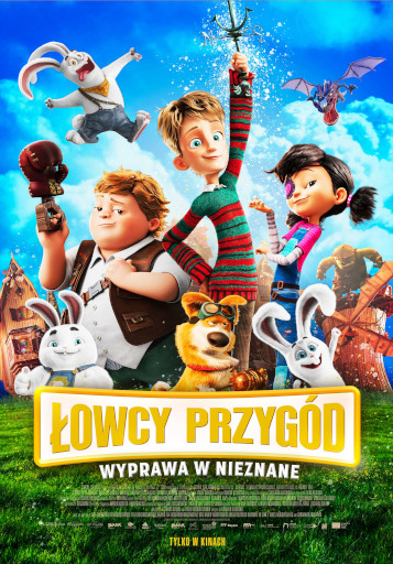 Przód ulotki filmu 'Łowcy Przygód'