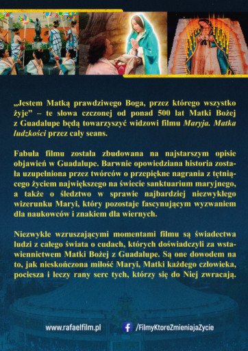 Tył ulotki filmu 'Maryja. Matka ludzkości'