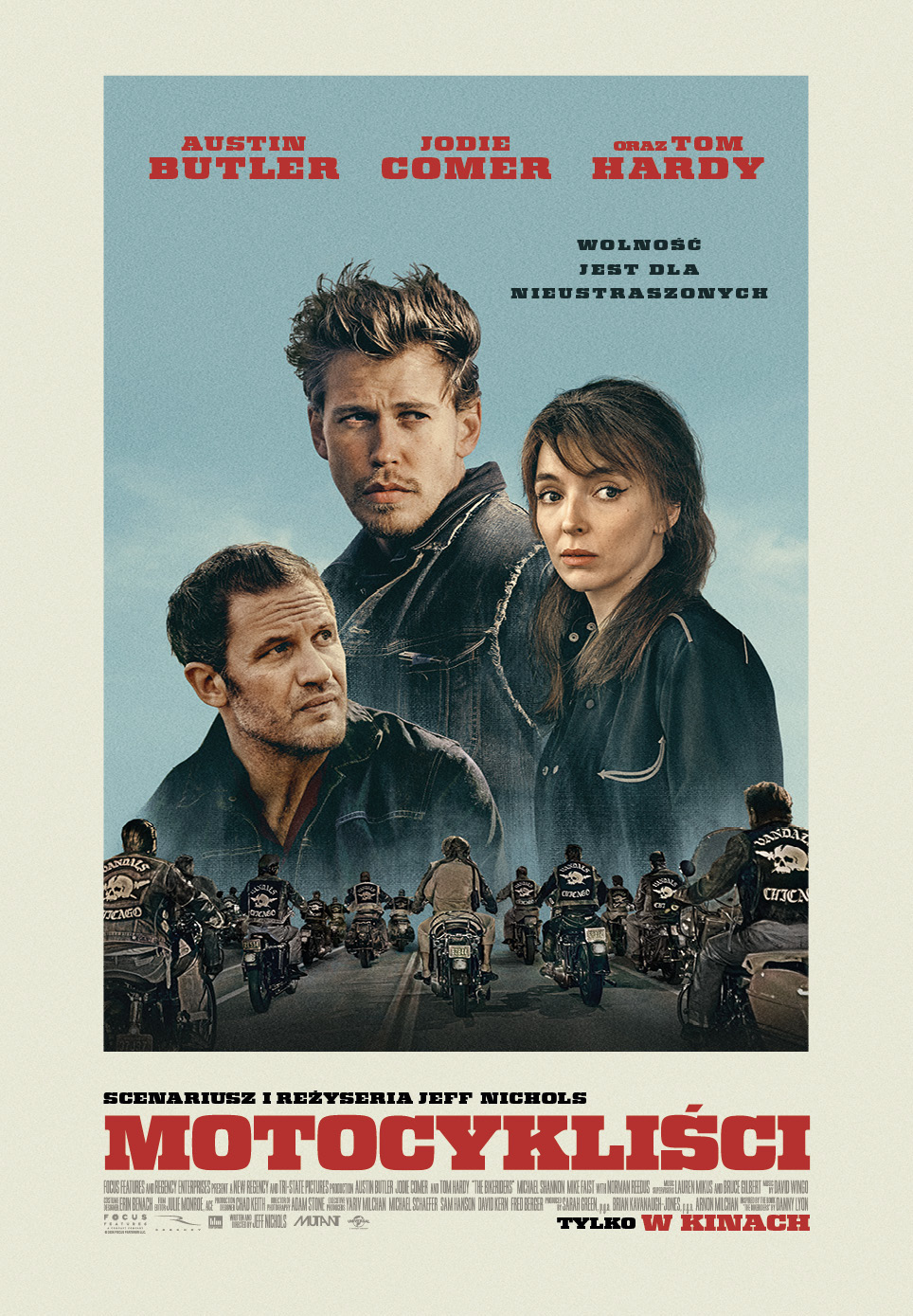 Polski plakat filmu 'Motocykliści'