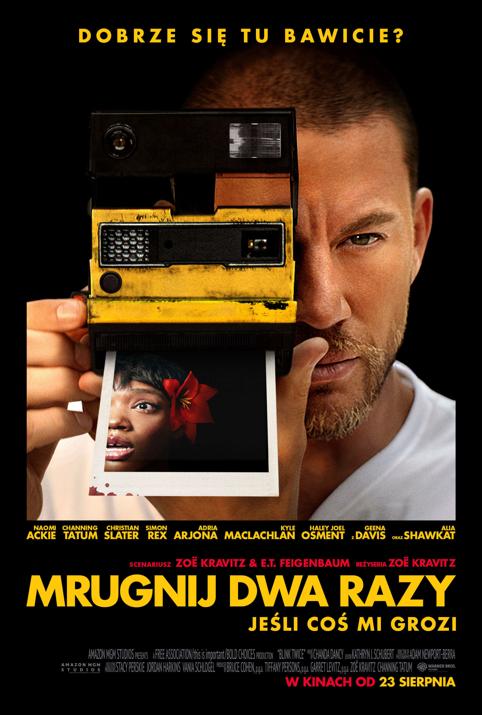 Polski plakat filmu 'Mrugnij dwa razy'