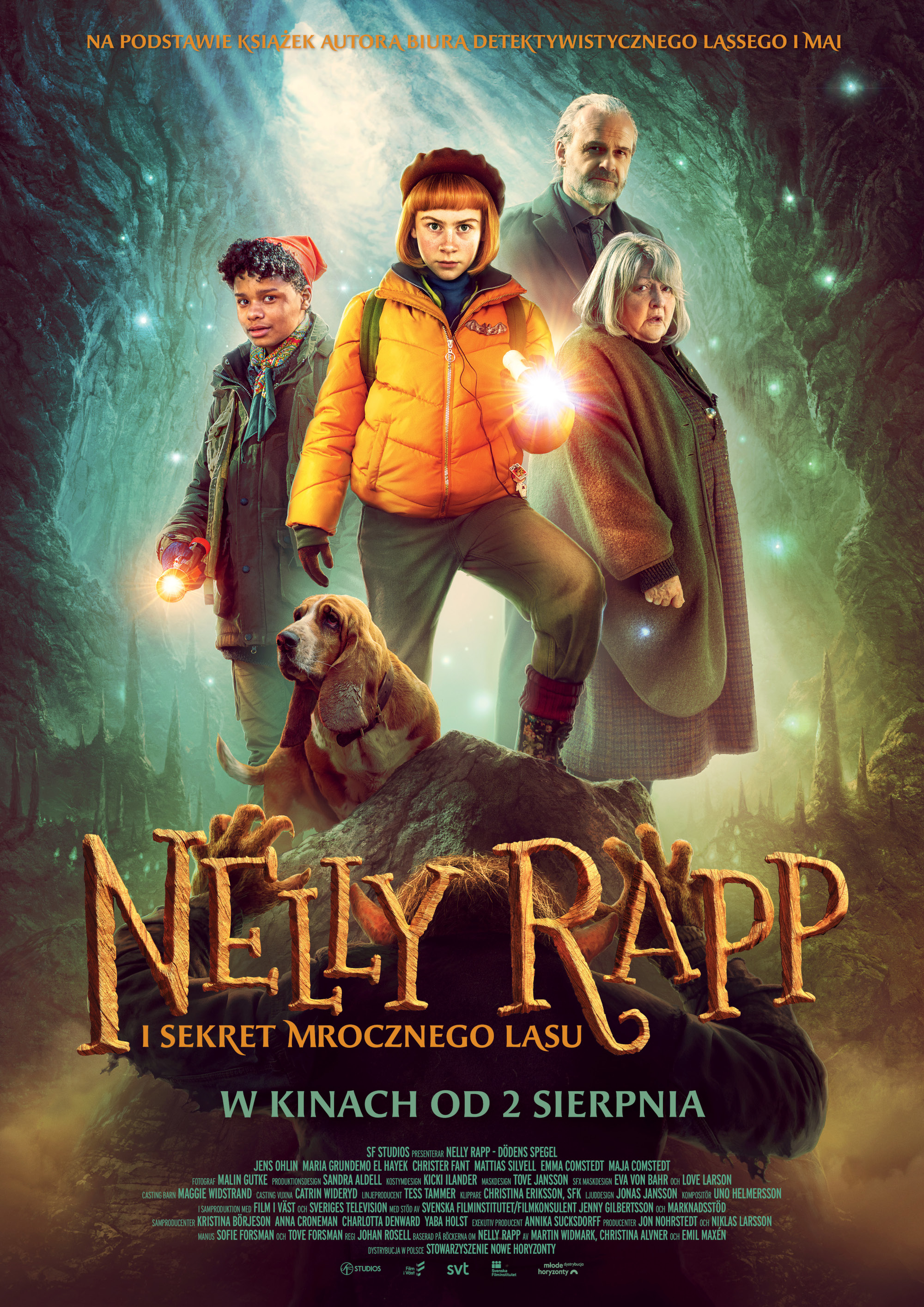 Polski plakat filmu 'Nelly Rapp i sekret Mrocznego Lasu'