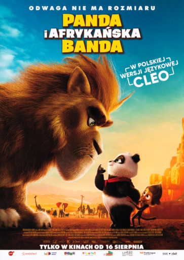 Przód ulotki filmu 'Panda i afrykańska banda'