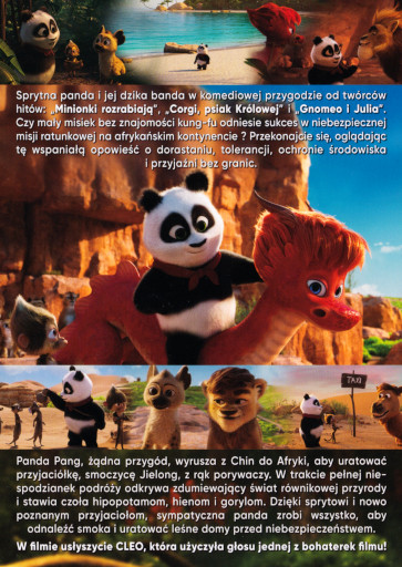 Tył ulotki filmu 'Panda i afrykańska banda'