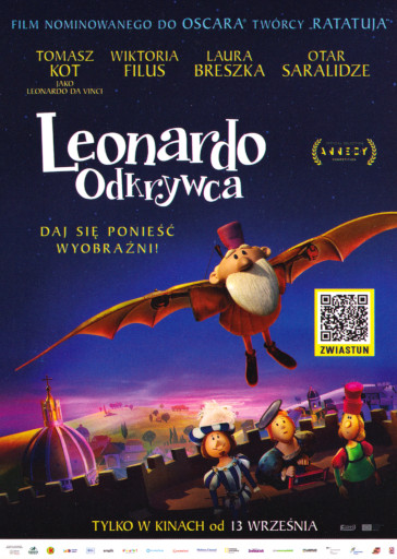 Przód ulotki filmu 'Leonardo. Odkrywca'