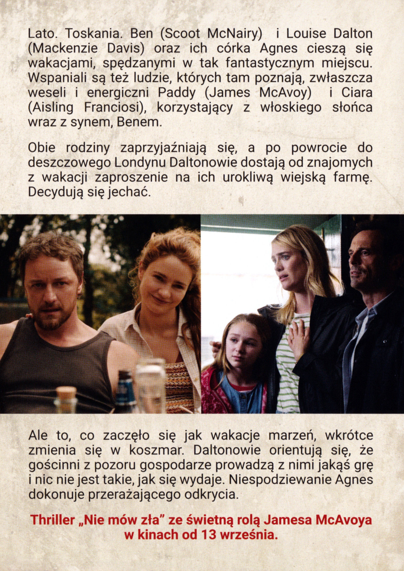 Ulotka filmu ''