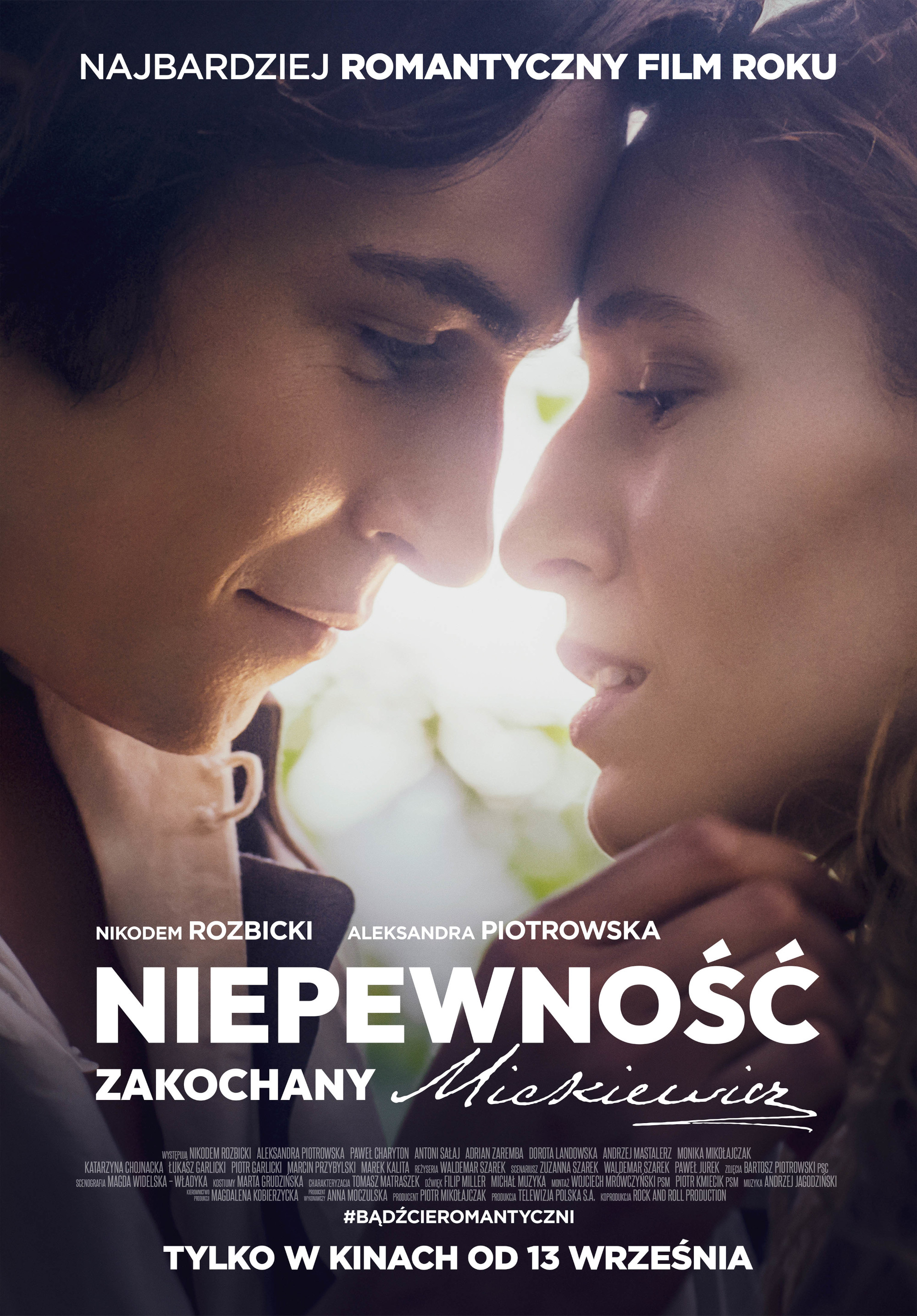 Polski plakat filmu 'Niepewność. Zakochany Mickiewicz'