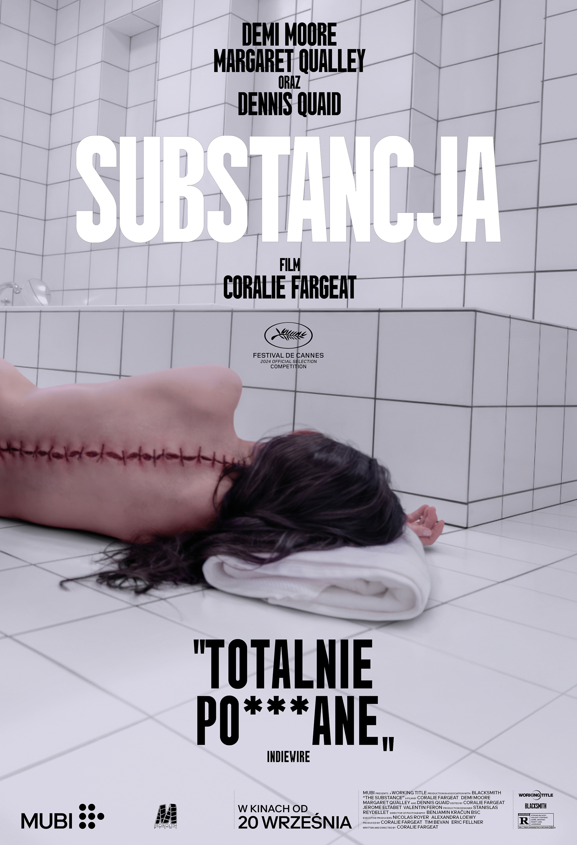 Polski plakat filmu 'Substancja'