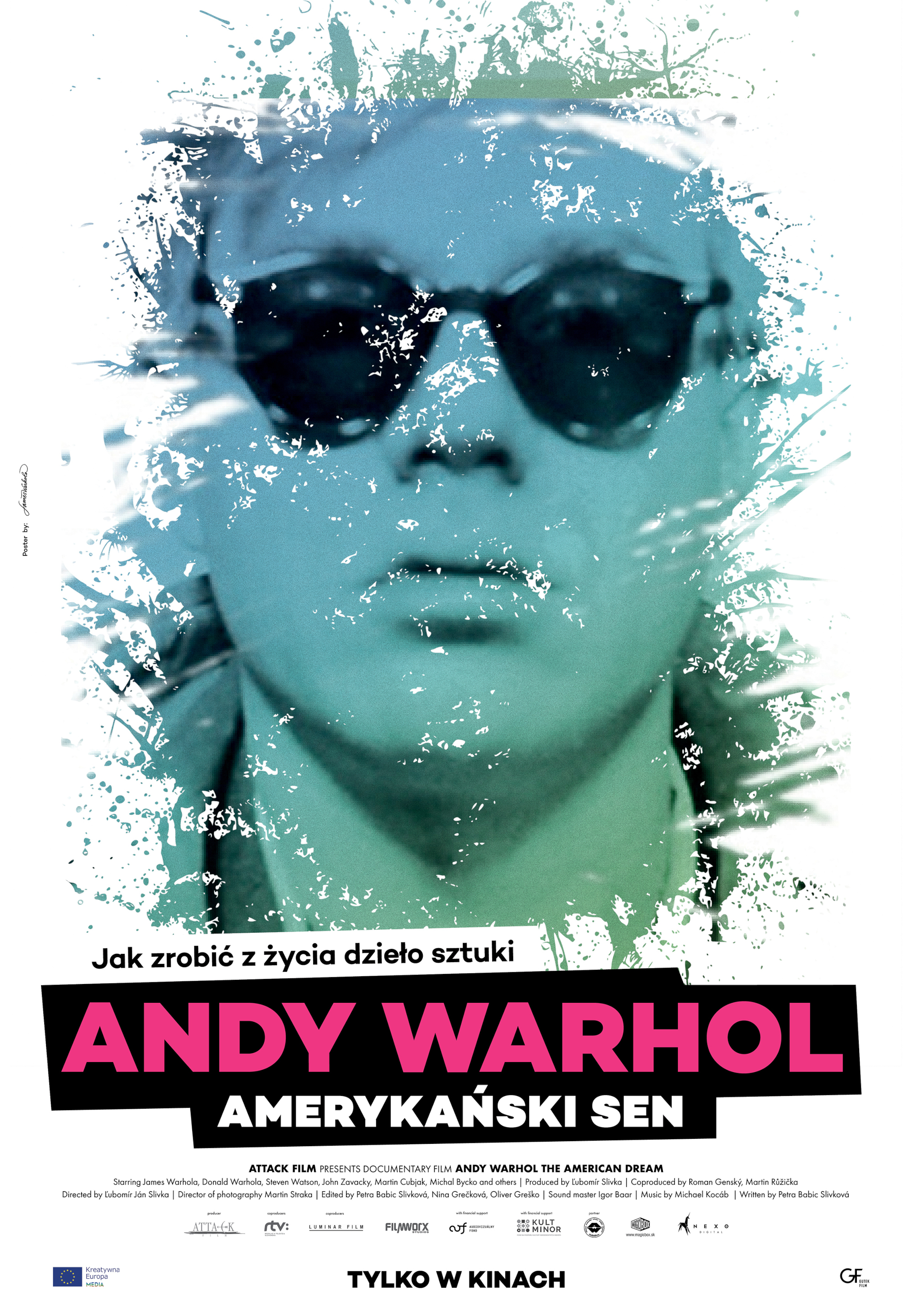 Polski plakat filmu 'Andy Warhol. Amerykański sen'