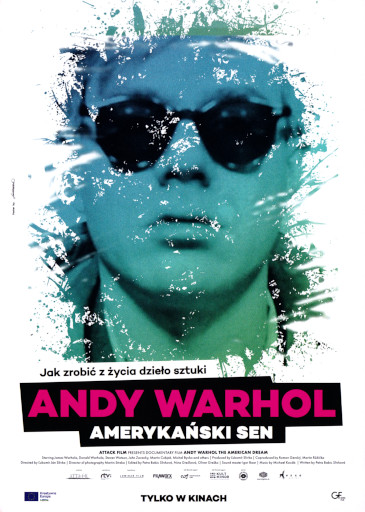 Przód ulotki filmu 'Andy Warhol. Amerykański sen'