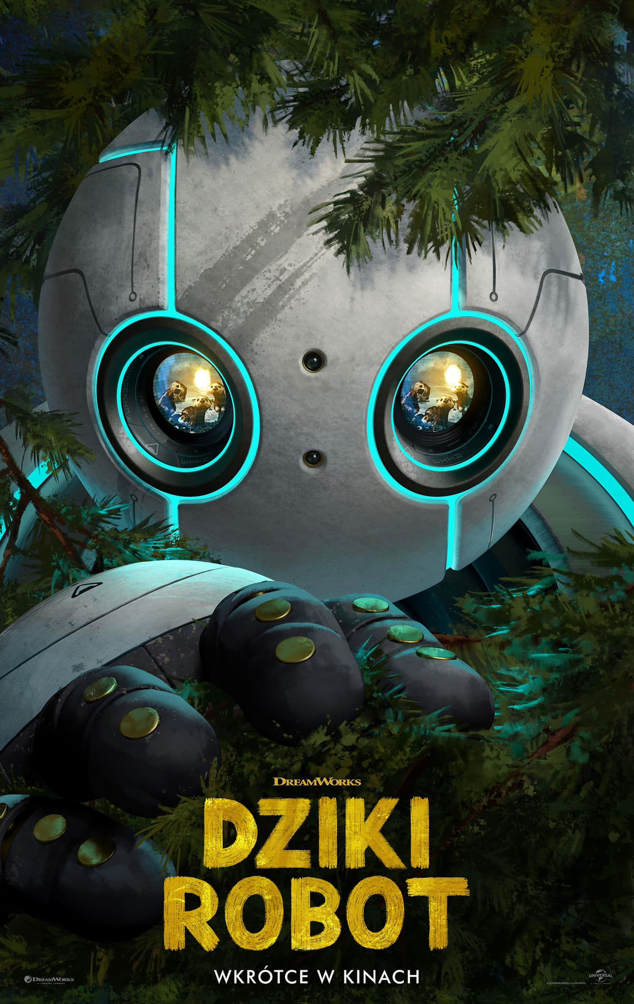 Polski plakat filmu 'Dziki robot'