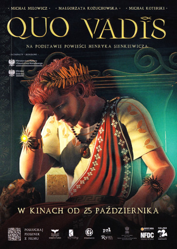 Przód ulotki filmu 'Quo Vadis'