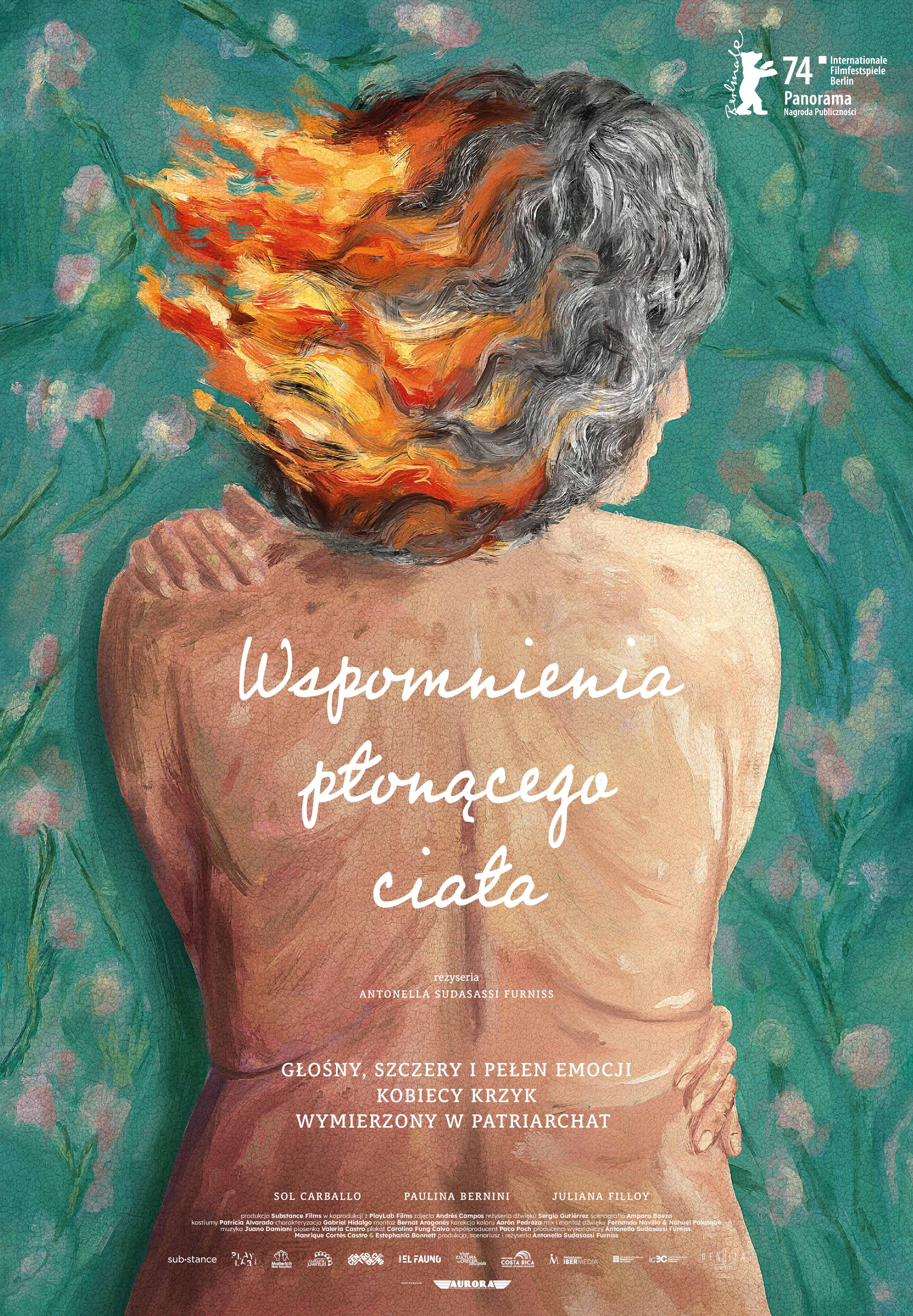 Polski plakat filmu 'Wspomnienia płonącego ciała'