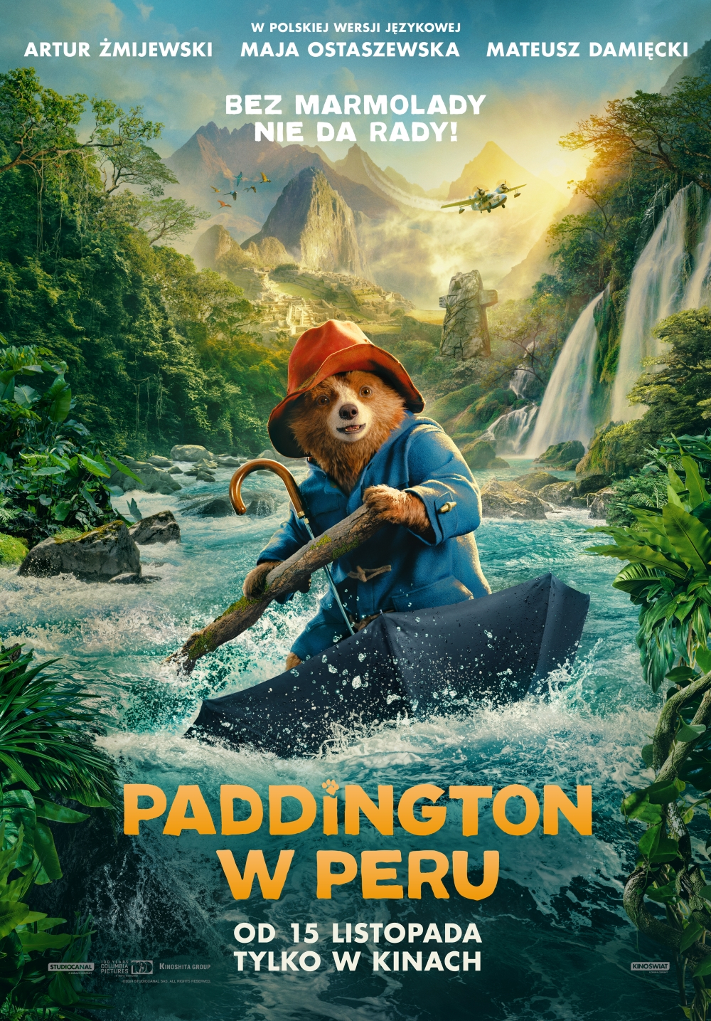 Polski plakat filmu 'Paddington w Peru'