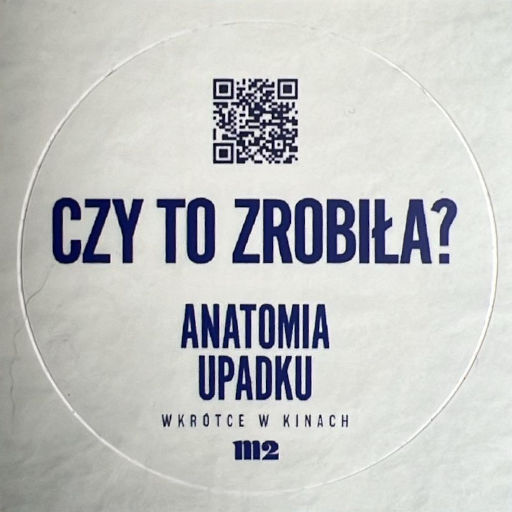 Przód ulotki filmu 'Anatomia upadku'