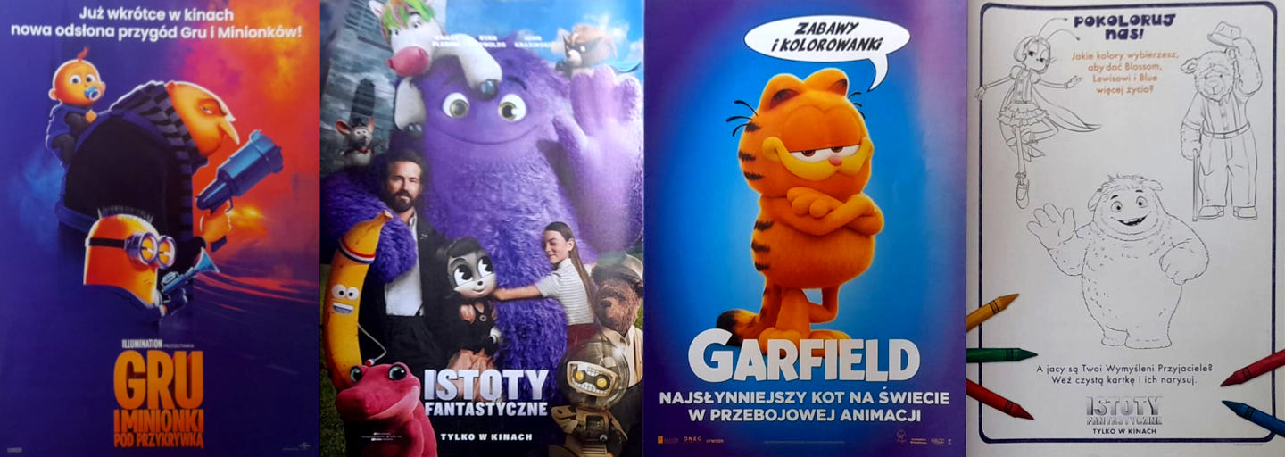Przód ulotki filmu 'Garfield | Istoty fantastyczne | Gru i Minionki: Pod przykrywką'