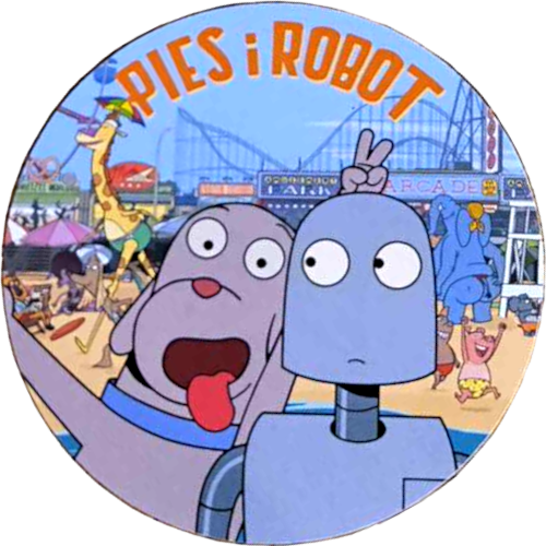 Przód ulotki filmu 'Pies i Robot'