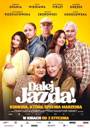 Przód ulotki filmu 'Dalej jazda!'