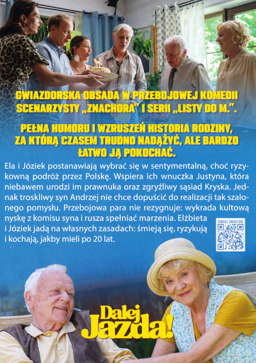 Tył ulotki filmu 'Dalej jazda!'