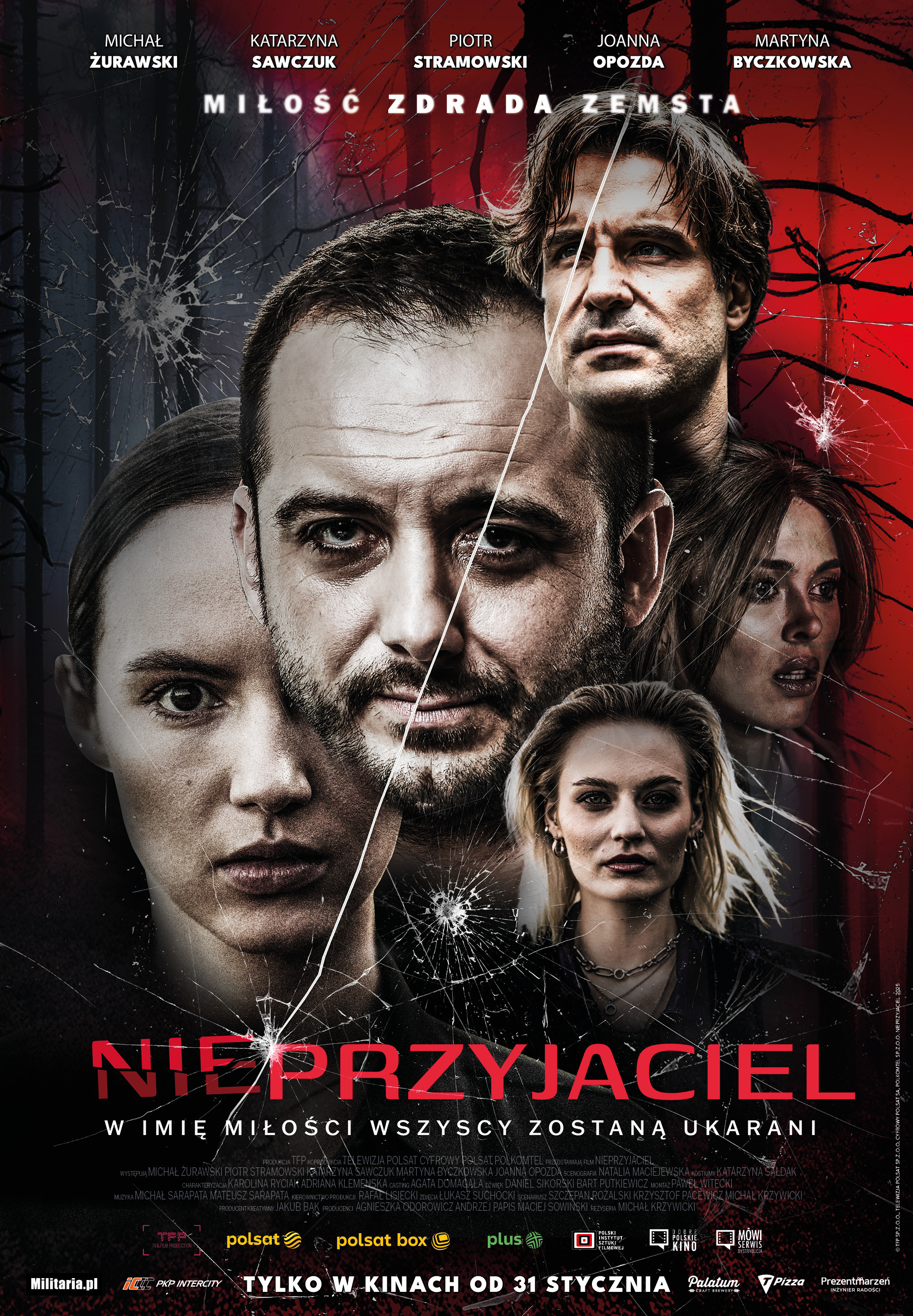 Polski plakat filmu 'Nieprzyjaciel'