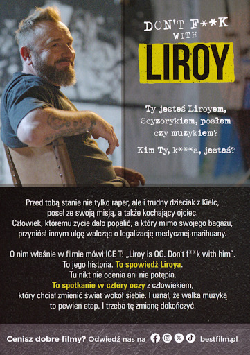 Tył ulotki filmu 'Don’t F**k with Liroy'