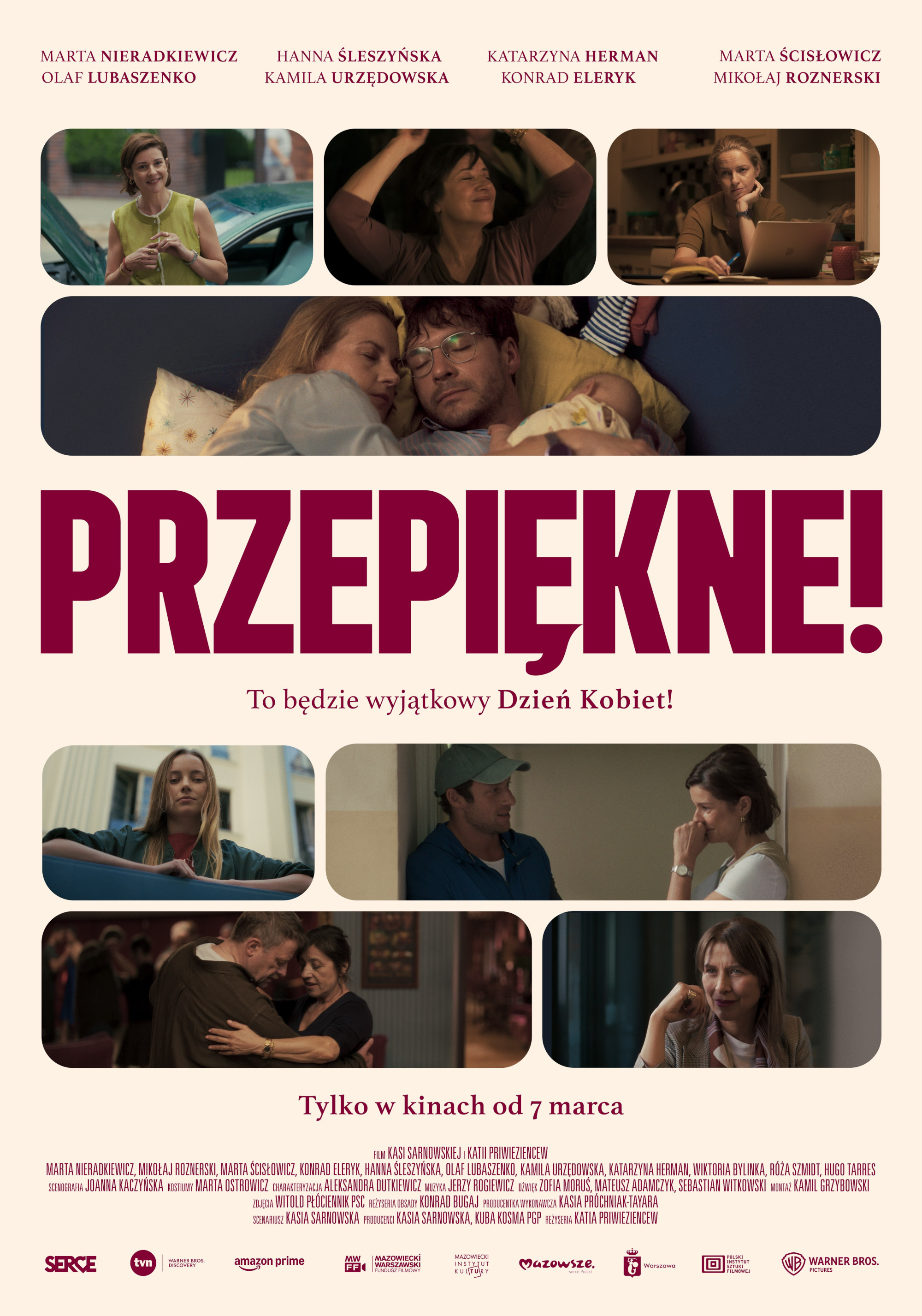 Polski plakat filmu 'Przepiękne!'