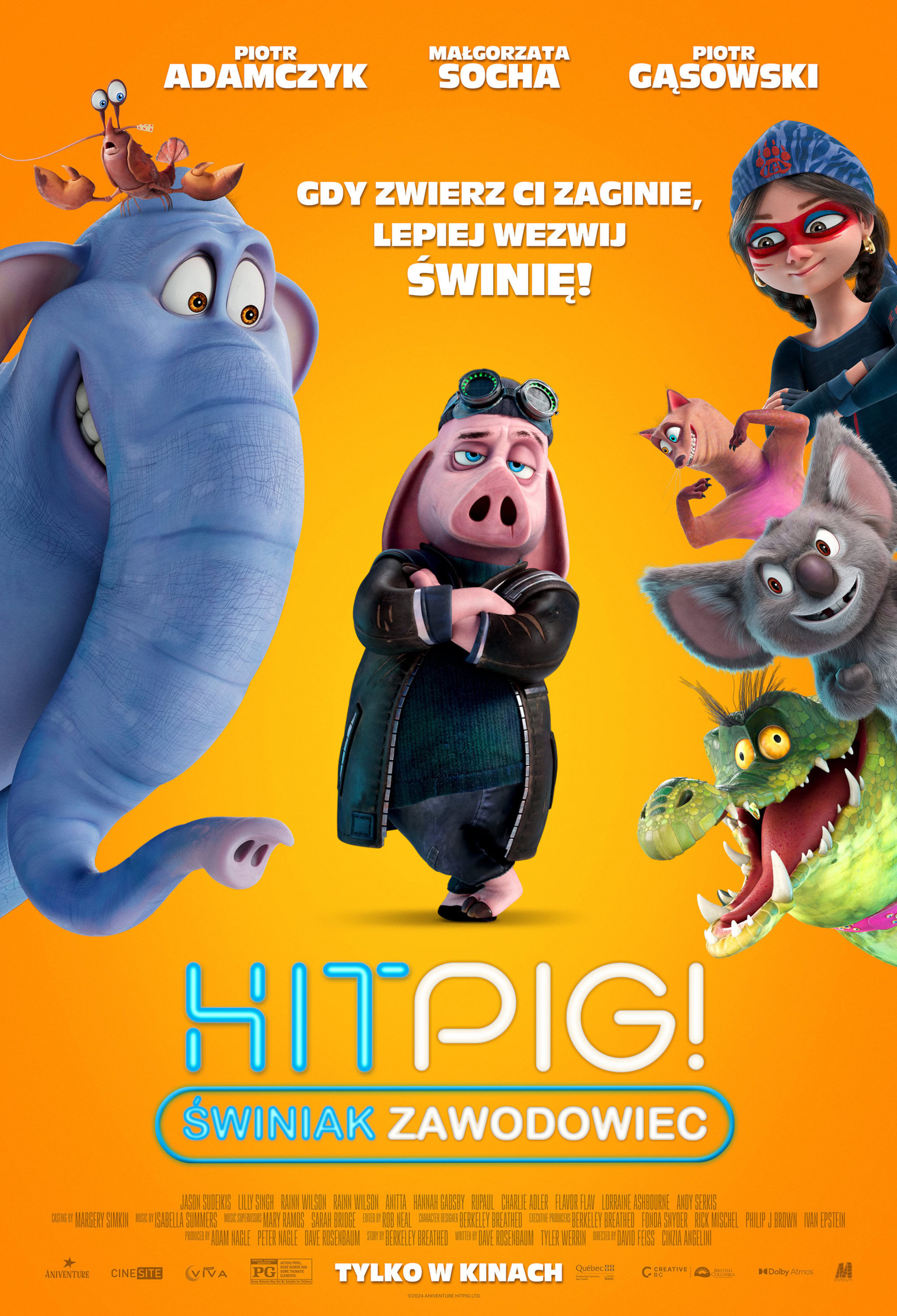 Polski plakat filmu 'Hitpig: Świniak zawodowiec'