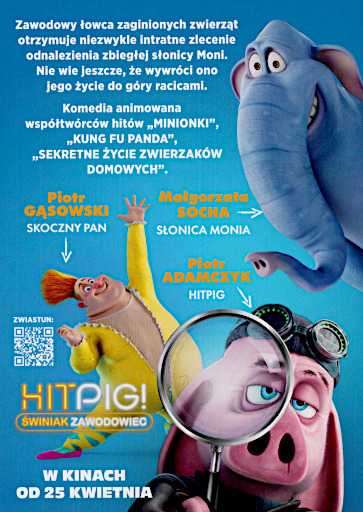 Tył ulotki filmu 'Hitpig: Świniak zawodowiec'